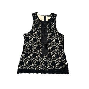 NWT BCBGMaxazria Crochet Lace Sleeveless Top